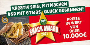 Bel Snackaward 2021: Jetzt kreativ sein, mitmachen & mit etwas Glück gewinnen!