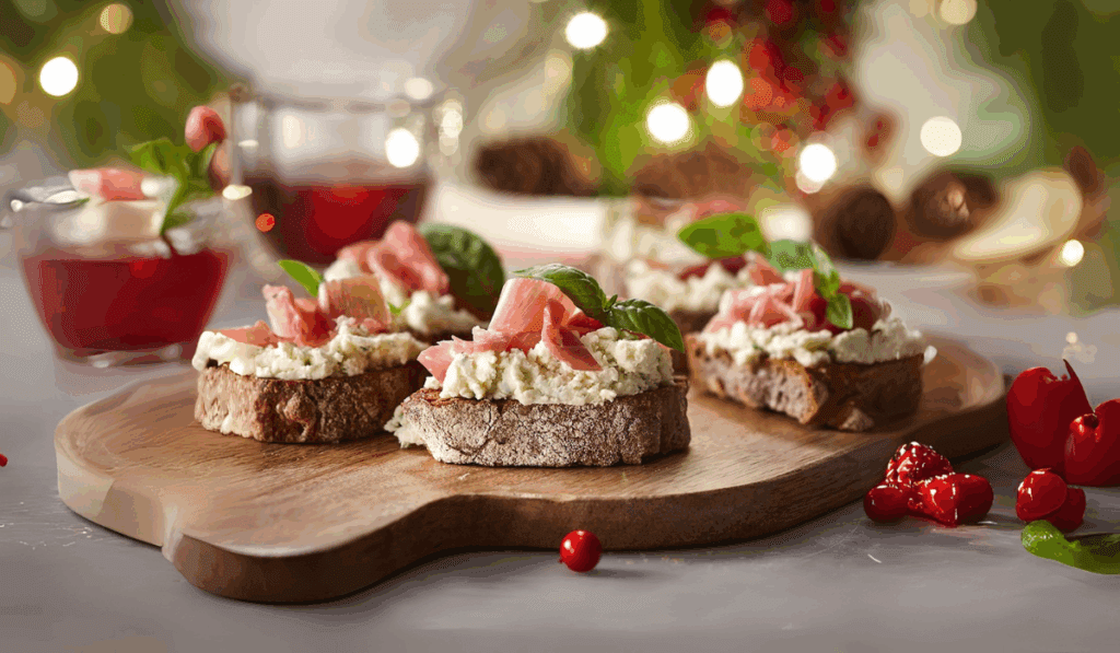 Ahorn-Birne-Crostinis